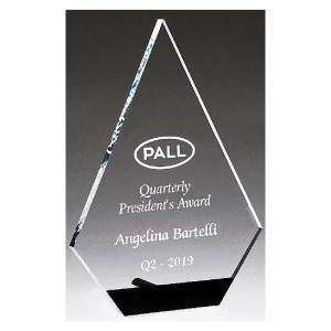 Diamond Series Clear Acrylic with Black Accent