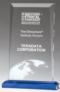 "Apex" Series Award with Blue Highlights