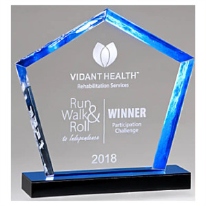 Diamond Series Acrylic with Blue Accent