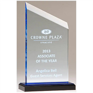 "Zenith" Series Award with Blue Accents