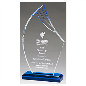 "Flame" Series Clear Acrylic