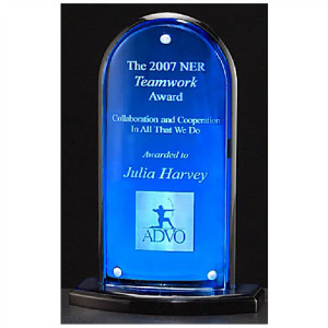 "Blue Arch" Acrylic Award