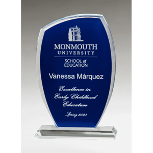 Tidal Series Blue Clear Glass Award Tidal Series Blue Clear Glass Award