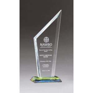 Zenith Series Clear Glass Flame Award Zenith Series Clear Glass Flame Award
