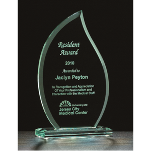Jade Flame Glass Award Jade Flame Glass Award