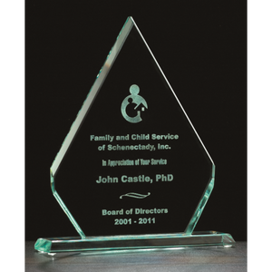 Diamond Jade Glass Award Diamond Jade Glass Award
