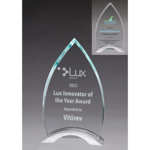 Flame Series Clear Glass Award Flame Series Clear Glass Award