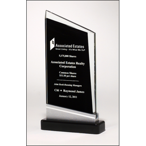 "Black" Zenith Series Glass Award "Black" Zenith Series Glass Award