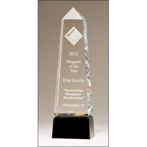 Obelisk Crystal Award - 9 3/4" Obelisk Crystal Award - 9 3/4"
