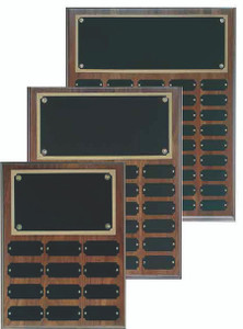 Solid Walnut Step Edge Perpetual Plaques - WPP12 Solid Walnut Step Edge Perpetual Plaques - WPP12