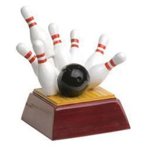 Bowling Resin Sculpture Trophy - 4" Tall Bowling Resin Sculpture Trophy - 4" Tall