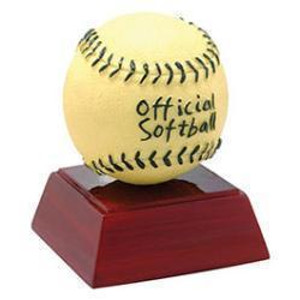 Softball Resin Sculpture Trophy - 4" Tall Softball Resin Sculpture Trophy - 4" Tall