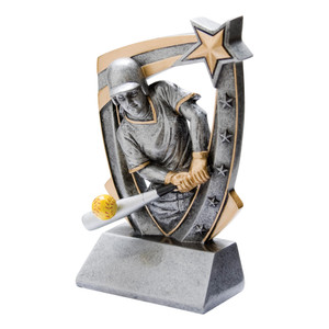 Softball "3D Star" Resin Sculpture Trophy - 6" Tall Softball "3D Star" Resin Sculpture Trophy - 6" Tall