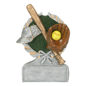Softball "Centurion" Resin Sculpture Trophy - 5" Tall Softball "Centurion" Resin Sculpture Trophy - 5" Tall