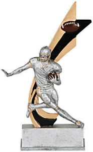 Football "Live Action" Resin Sculpture Trophy - 8" Tall Football "Live Action" Resin Sculpture Trophy - 8" Tall