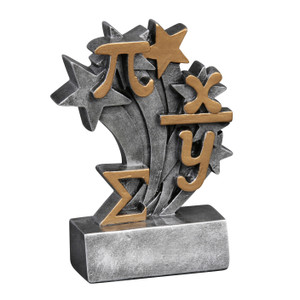 Math "Star Blast" Resin Sculpture Trophy - 4 3/4" Tall Math "Star Blast" Resin Sculpture Trophy - 4 3/4" Tall