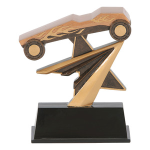 Pinewood Derby "Star Power" Resin Sculpture Trophy - 7" Tall Pinewood Derby "Star Power" Resin Sculpture Trophy - 7" Tall