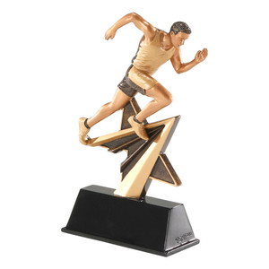 Track Male "Star Power" Resin Sculpture Trophy - 7" Tall Track Male "Star Power" Resin Sculpture Trophy - 7" Tall