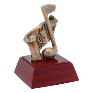 Music Resin Sculpture Trophy - 4" Tall Music Resin Sculpture Trophy - 4" Tall