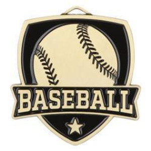 2" Baseball Shield Medal 2" Baseball Shield Medal