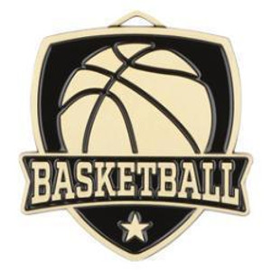 2" Basketball Shield Medal 2" Basketball Shield Medal