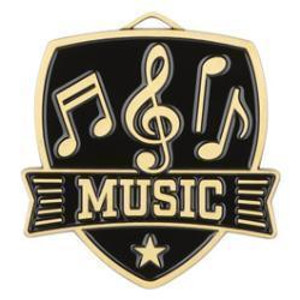 2" Music Shield Medal 2" Music Shield Medal