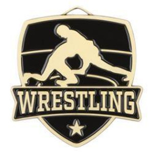 2" Wrestling Shield Medal 2" Wrestling Shield Medal