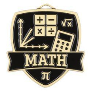 2" Math Shield Medal 2" Math Shield Medal