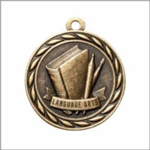 2" Language Arts Medal 2" Language Arts Medal