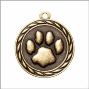 2" Paw Print Medal 2" Paw Print Medal