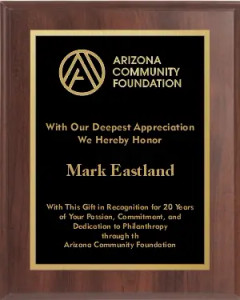 Economy Classic Cherry Finish Plaque