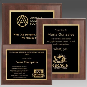 Economy Classic Cherry Finish Plaque