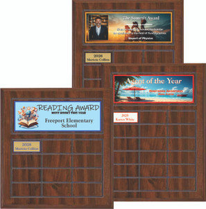 Full Color Economical Cherry Finish Perpetual Plaque Full Color Economical Cherry Finish Perpetual Plaque
