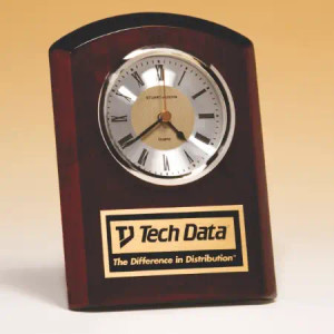 5" x 7" Rosewood Piano Finish Clock