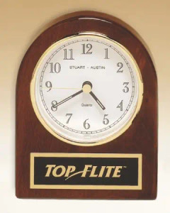 Rosewood Piano Finish Desk Clock