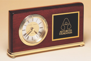 4" x 7 5/8" Rosewood Piano Finish Clock 4" x 7 5/8" Rosewood Piano Finish Clock