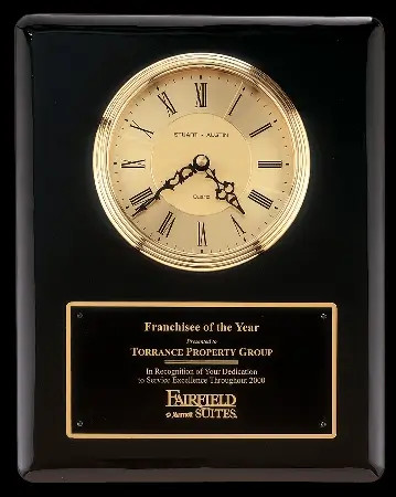 Black Piano Finish Clock