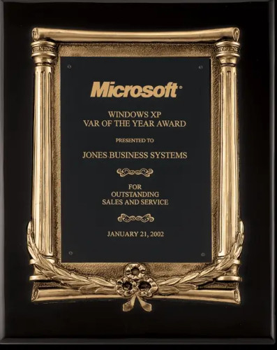 lack Piano Finish Plaque, Antique Bronze Frame Casting, Black Brass Plate