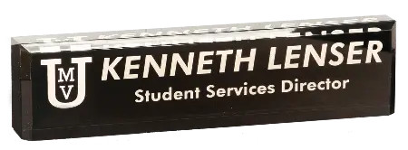 Black Acrylic Desk Wedge