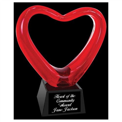 Multi-Colored Teardrop Art Glass on Clear Glass Base