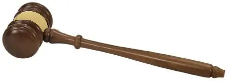 10 1/2" Walnut Finish Gavel
