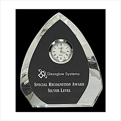 Clear Crystal Round with Clock