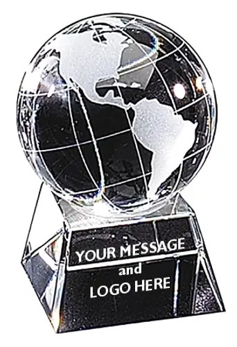 Crystal Globe on Base