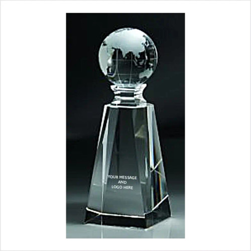 Crystal Globe on Pedestal