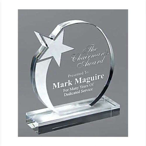 "Shooting Star" Crystal Award