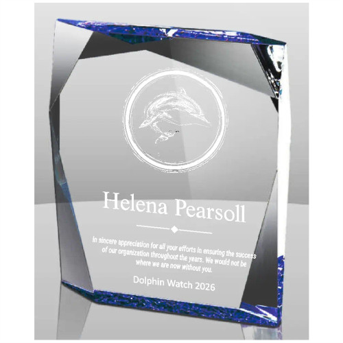 Blue Jewel Bevel Acrylic