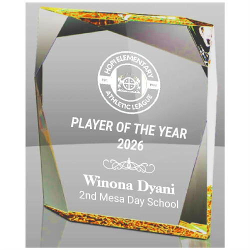 Gold Jewel Bevel Acrylic