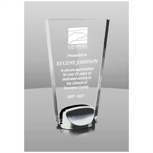 Modern Acrylic on Chrome Base