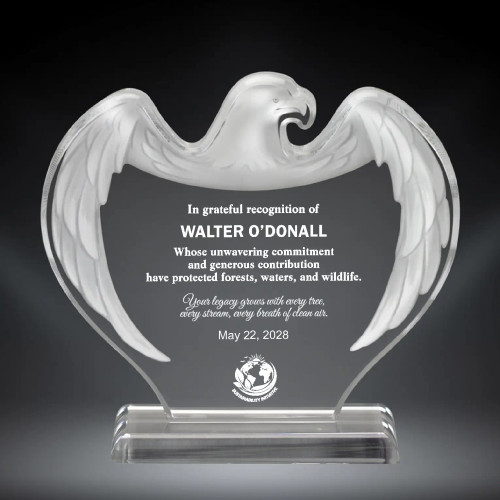 Frosted Eagle Acrylic Award