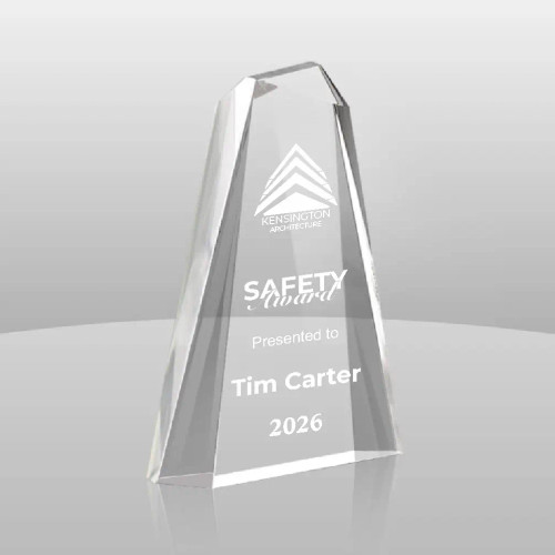 Pinnacle III Clear Acrylic Award